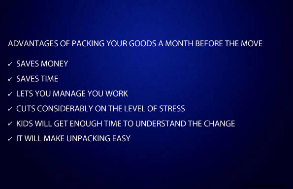 benefits of packing your goods