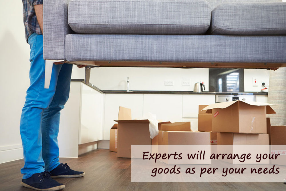 arrange your goods as per your needs