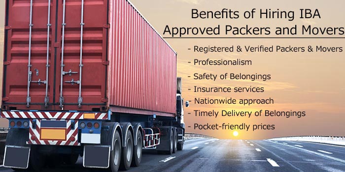 Benefits of Hiring IBA Approved Packers and Movers