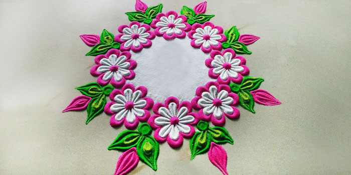 vastu puja rangoli design