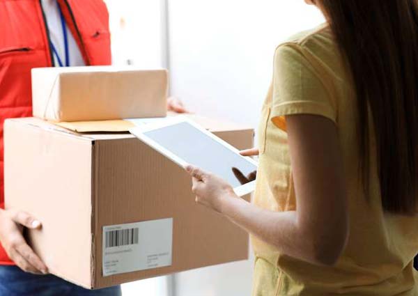 Transportation through parcel or courier services