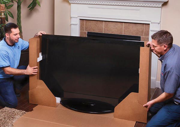 How to pack flat-screen TVs