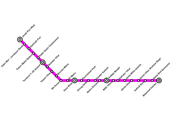 Delhi Metro's 2020 Innovative Pink Line Route: Where Technology Meets  Excellence