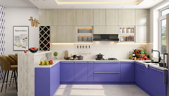 colour combination of kitchen