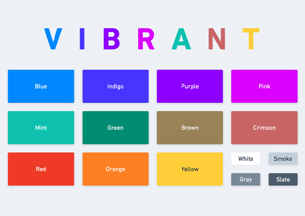 Vibrant Colour Palates