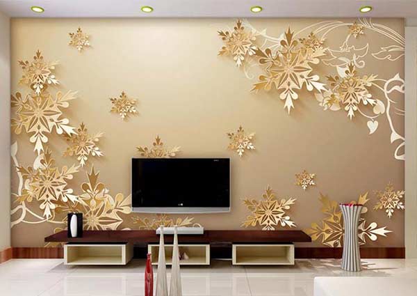 Floral PVC wall design