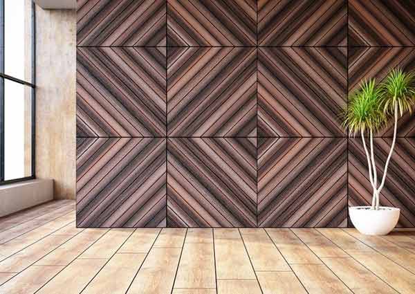 Geometric PVC wall panel design