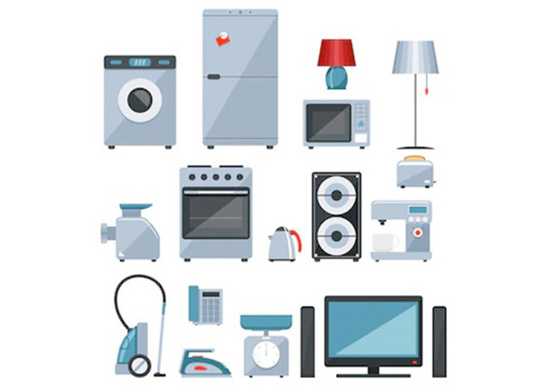 Types of everyday electronic items available at home