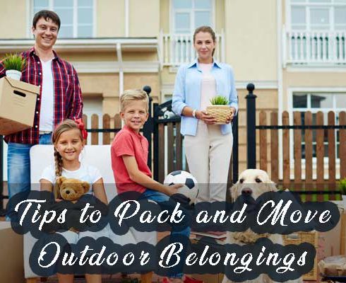 tips to pack and move outdoor belongings