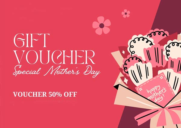 A spa gift card or shopping voucher for your Mom