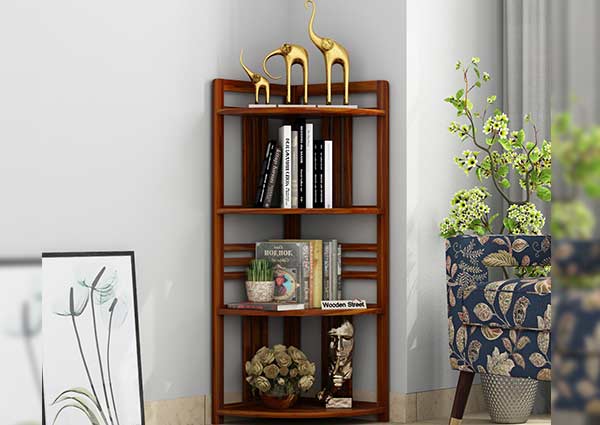 Corner Bookshelf