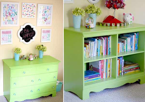 Repurposed or DIY Bookshelves