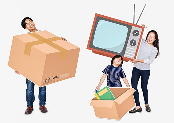 Some general tips for packing your TV
