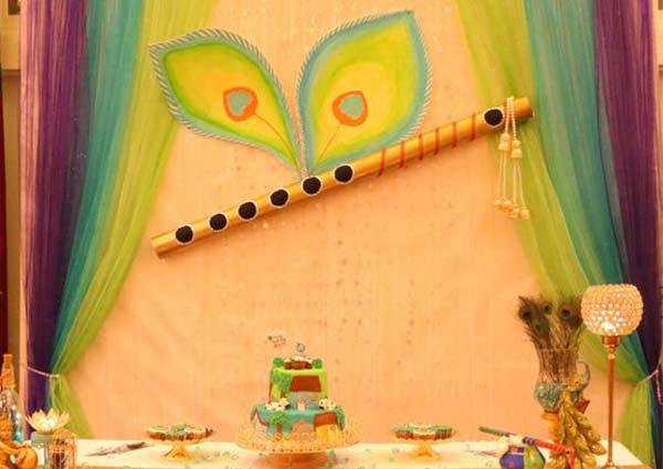 Put on curtains for krishna janmashtami