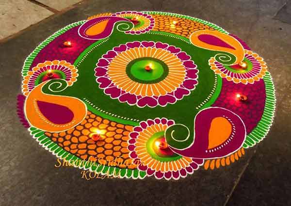 Rangoli for griha pravesh