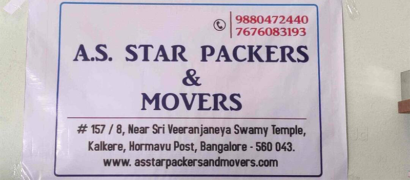 A S Star Packers And Movers