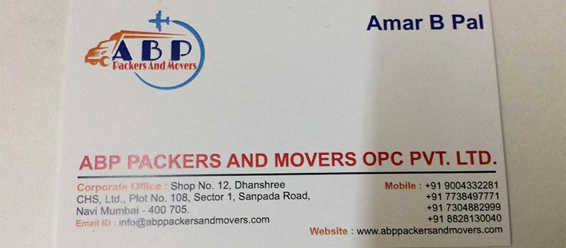 Abp Packers And Movers Opc Pvt Ltd