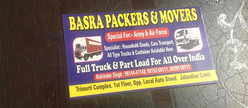 Basra Transport Packer & Mover