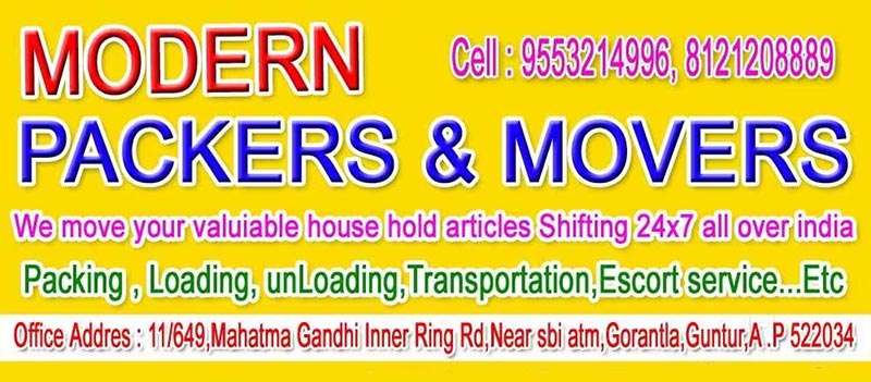 Modern Packers And Movers Guntur