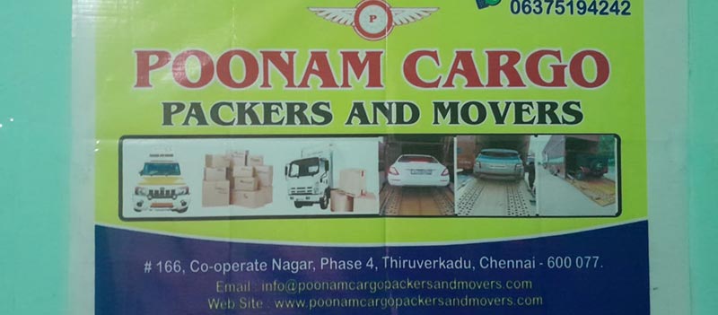 Poonam Cargo Packers And Movers Chennai
