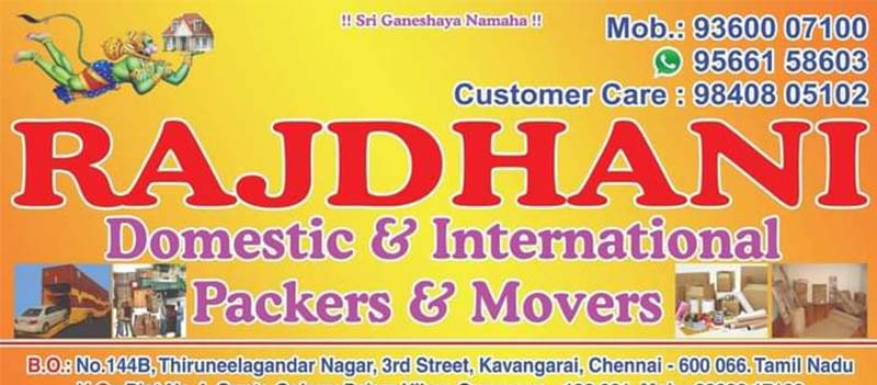 Rajdhani Domestics International Packers And Movers