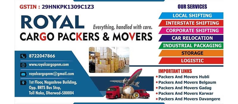 Royal Cargo Packers And Movers Dharwad