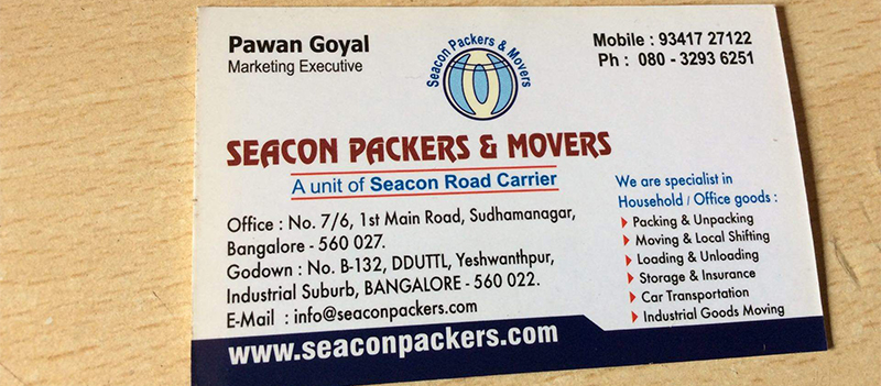 Seacon Packers And Movers