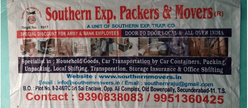 Southern Express Packers And Movers Hyderabad