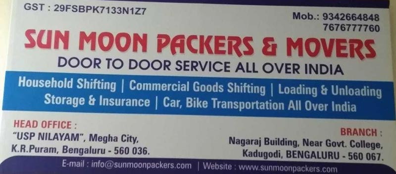 Sun Moon Packers And Movers