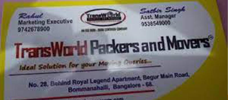 Transworld Packers And Movers