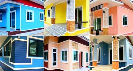 outside colour combinations for Indian homes