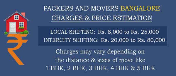 packers and movers bangalore charges