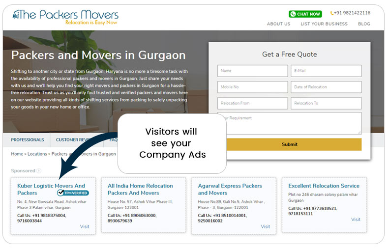 state page ads